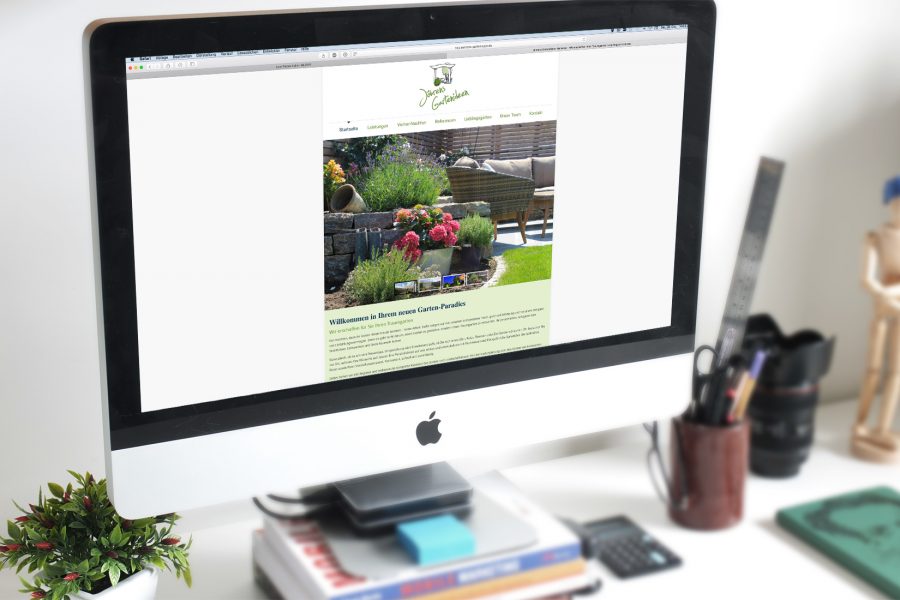 Konzeptionelle Gestaltung einer Website für den Garten- und Landschaftsbau